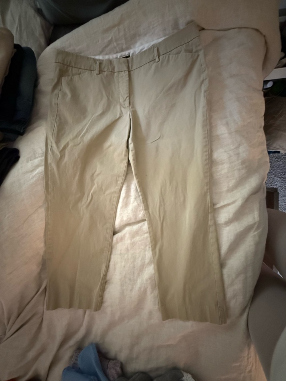 Khaki Stretch Casual Pants